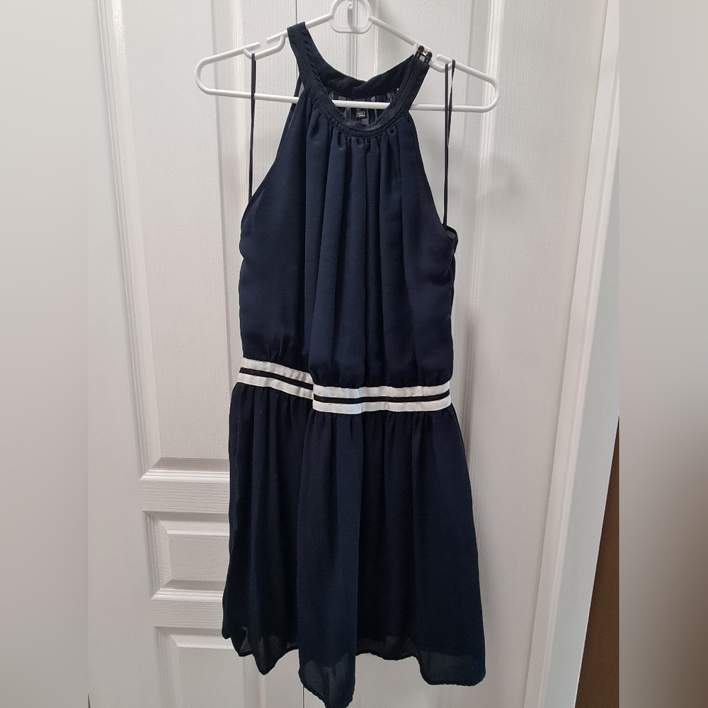 Mango MNG Halter Neck Faux Belted Dress